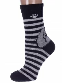 Женские теплые носки Hobby Line, Нжа6198-06, ЧЕРНЫЕ