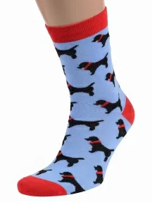 Носки unisex ХОХ FANTASY ГОЛУБЫЕ (XF-33)