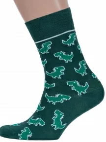 Мужские носки DiWaRi, 20С-37СП, рис. 143, ТЕМНО-ЗЕЛЕНЫЕ