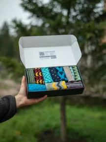 Набор из 10 пар мужских носков MSCLUB №М40, ВИ10-НМ40, микс "Сочная геометрия"