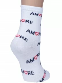 Женские носки "НАШЕ" Смоленской чулочной фабрики, 422С17, рис. 6, БЕЛЫЕ №0