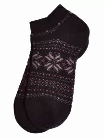 Женские носки из полушерсти Grinston socks (PINGONS), 17D4, ЧЕРНЫЕ