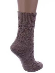 Женские полушерстяные носки RuSocks (Орудьевский трикотаж) БЕЖЕВЫЕ (Ж-185)