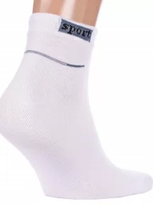 Мужские спортивные носки «Красная ветка», С-340, БЕЛЫЕ