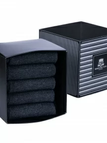 Набор из 5 пар мужских хлопковых носков (ТМ Sergio di Calze), PG-15SC3-5, ЧЕРНЫЕ