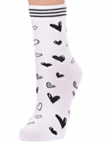 Женские носки "Красная ветка", С-2204, БЕЛЫЕ