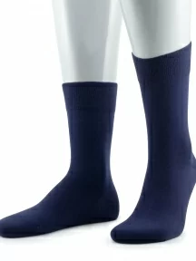 Мужские носки из 100% хлопка Grinston socks (PINGONS), 15D2, ТЕМНО-СИНИЕ