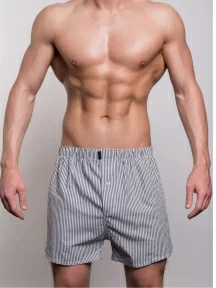 Мужские трусы-шорты из 100% хлопка Sergio Dallini, SG3310-3, СЕРЫЕ