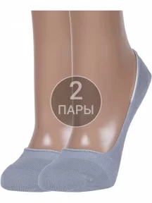 Комплект из 2 пар женских подследников ХОХ СЕРЫЕ (2-SG-1301)