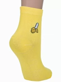 Женские носки Hobby Line, 3111-06, ЖЕЛТЫЕ "Банан"