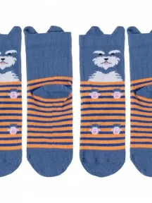 Комплект из 2 пар детских носков Брестские (БЧК), 2-18С3086, рис. 571, ДЖИНСОВЫЕ