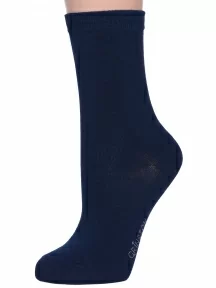 Женские бамбуковые носки Grinston socks (PINGONS), 17D2, СИНИЕ