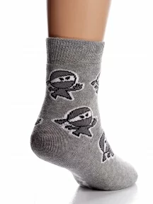 Детские махровые носки Conte kids, 21С-13/1СП, рис. 601, СЕРЫЕ