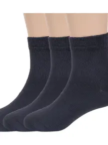 Комплект из 3 пар детских носков RuSocks (Орудьевский трикотаж) ТЕМНО-СЕРЫЕ (3-Д-3135)