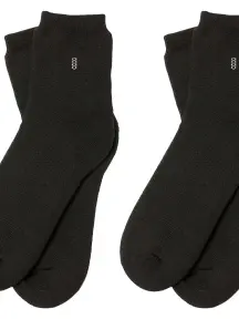 Комплект из 2 пар детских махровых носков RuSocks (Орудьевский трикотаж) ЧЕРНЫЕ (2-Д-94)