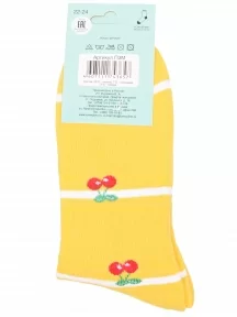 Детские махровые носки LORENZline, П3М, ЖЕЛТЫЕ