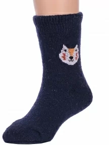 Детские теплые махровые носки Hobby Line, Ндад7622-1, ТЕМНО-СИНИЕ