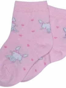 Комплект из 5 пар детских носков RuSocks (Орудьевский трикотаж), 5-Д-31359, рис. 02, СВЕТЛО-РОЗОВЫЕ