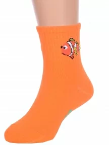 Детские спортивные носки Hobby Line, Ндх3594, ОРАНЖЕВЫЕ