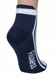 Женские носки "НАШЕ" Смоленской чулочной фабрики, 5С87, рис. 1, БЕЛО-СИНИЕ №3-1