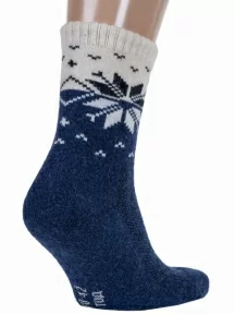 Носки из монгольской шерсти (Монголка), 01155, СИНИЕ