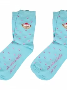 Комплект из 2 пар детских носков ХОХ, 2-D-3R8, ГОЛУБЫЕ