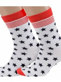 Комплект из 2 пар носков ХОХ FANTASY, 2-XF, XF-48 БЕЛЫЕ