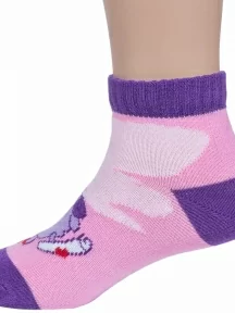 Детские короткие носки "Смешарики" Брестские (БЧК), 19С3094, рис. 246, РОЗОВЫЕ (2)