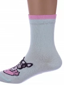 Детские носки Conte kids, 17С-10СП, рис. 933, БЛЕДНО-БИРЮЗОВЫЕ