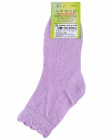 Детские носки из 100% хлопка LORENZline, Л56Д, СИРЕНЕВЫЕ