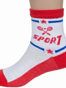 Детские носки LORENZline, Л75, БЕЛО-КРАСНЫЕ