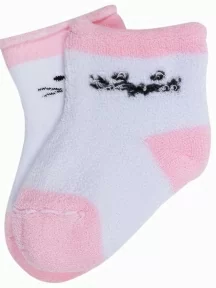 Детские махровые носки "Красная ветка", С-1618, БЕЛЫЕ