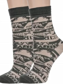 Комплект из 2 пар детских носков "Красная ветка", 2-С-2145, БЕЖЕВЫЕ