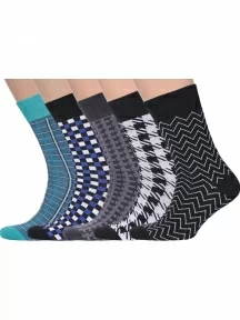 Набор из 5 пар мужских носков MSCLUB №М30, ВИ5-НМ30, микс 2