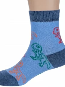 Детские носки "Борисоглебский трикотаж", 8С741, ГОЛУБЫЕ