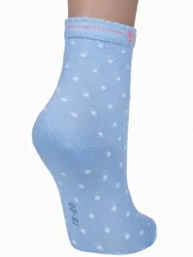 Детские носки LORENZline, Л105, ГОЛУБЫЕ в горох