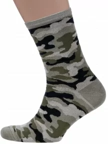 Мужские бамбуковые носки "Носкофф" (АЛСУ), НМ104, рис. 3013, ХАКИ