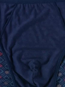 Мужские бамбуковые трусы-слипы SERGIO DALLINI, SG2932-2, СИНИЕ