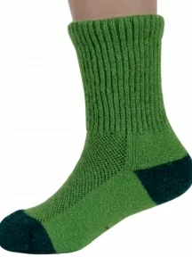 Детские носки из монгольской шерсти (Монголка), 02133, ЗЕЛЕНЫЕ