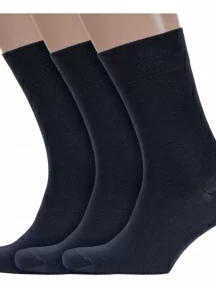 Комплект из 3 пар мужских носков DiWaRi, 3-5С-08СП, рис. 000, ГРАФИТОВЫЕ