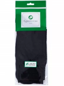 Мужские носки из 100% микромодала Grinston socks (PINGONS), 15D7, ЧЕРНЫЕ
