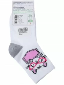 Детские носки "Борисоглебский трикотаж", 8С966, БЕЛЫЕ