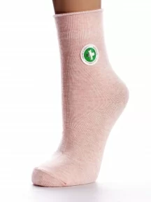 Женские носки с ослабленной резинкой PARA socks, L1D19, РОЗОВЫЕ МЕЛАНЖ