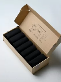 Набор из 7 пар мужских носков "Нева-Сокс", НС-7-0-В, черные