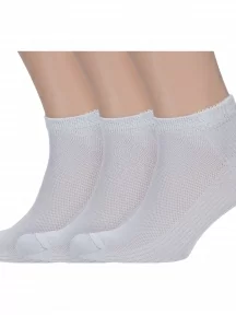 Комплект из 3 пар мужских носков Grinston socks (PINGONS) из микромодала, 3-15D10, СВЕТЛО-СЕРЫЕ