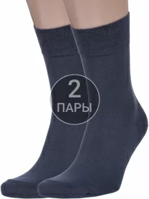 Комплект из 2 пар мужских носков MSCLUB ГРАФИТОВЫЕ (2-ПН-01Э)