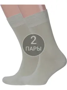 Комплект из 2 пар мужских носков MSCLUB СВЕТЛЫЙ ШАЛФЕЙ (2-ПН-01Э)