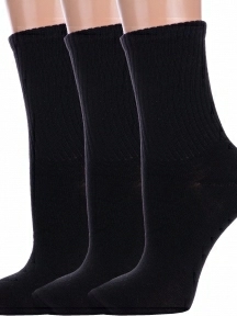 Комплект из 3 пар детских спортивных носков Альтаир, 3-М31, ЧЕРНЫЕ