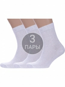 Комплект из 3 пар мужских носков Альтаир СВЕТЛО-СЕРЫЕ (3-С4)