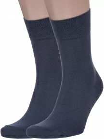 Комплект из 2 пар мужских носков MSCLUB, 2-ПН-01Э, ГРАФИТОВЫЕ